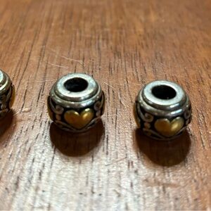 Brighton, silver, gold and black beads